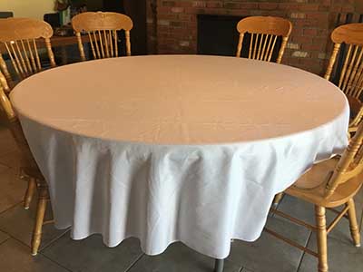 5 foot, 9 inch round tables (bi-fold)