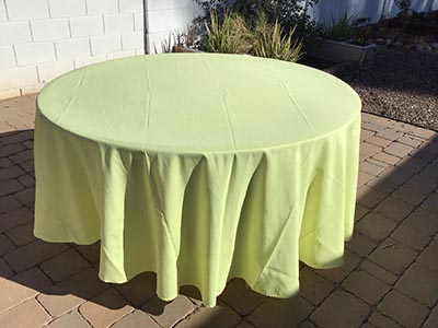 round tablecloths (yellow) - 108