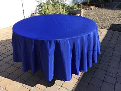 round tablecloths (royal blue) - 108