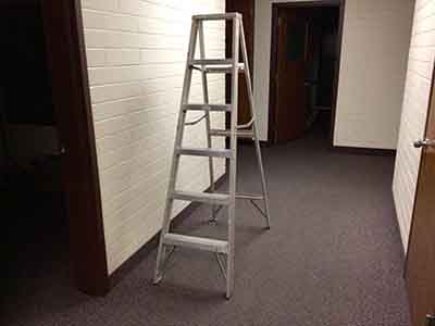 six-foot step ladder