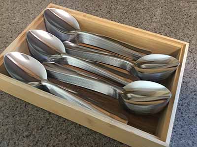 stainless steel dessert spoons