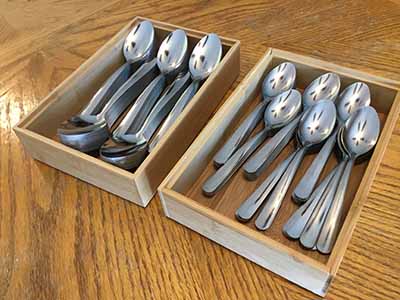 stainless steel dessert spoons