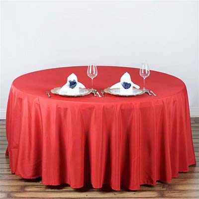round tablecloths (red) - 108