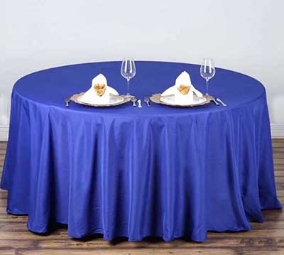 round tablecloths (royal blue) - 108