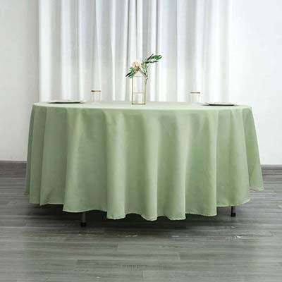 round tablecloths (sage green) - 108