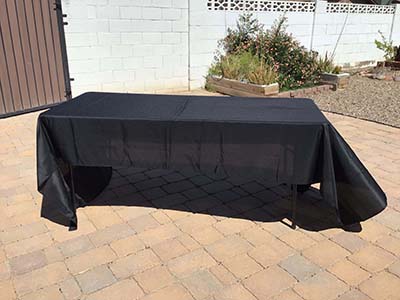 rectangle tablecloths (black) - 60 x 126