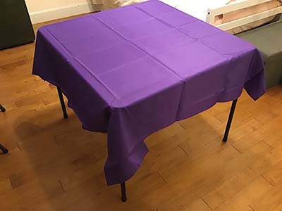 square tablecloths (purple) - 54