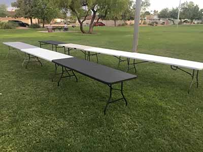 6 foot rectangle tables