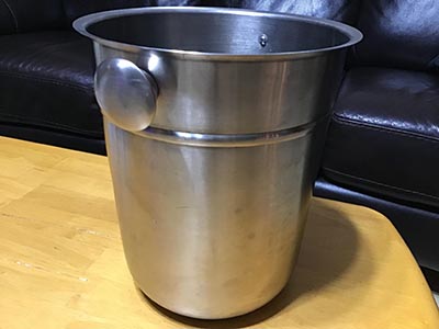 wine bucket / cider bottle bucket (stainless steel)