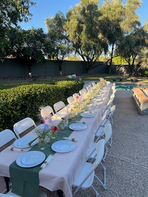 table runner (dusty sage green) - 12 x 108