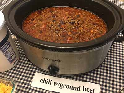chili with ground beef