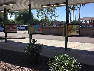 parking ports at Sonic Drive-In