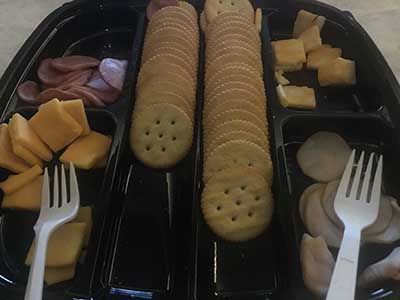 crackers and cheese