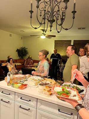 neighbors listening to candidate