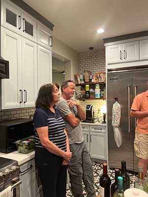 neighbors listening to candidate