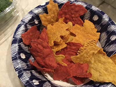 leaf-shaped chips