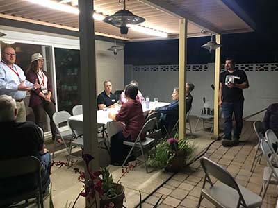 Forward Party state leads speaking to neighbors
