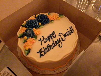 birthday cake: Happy Birthday David