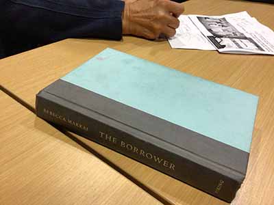 book club selection The Borrower: hardcover book