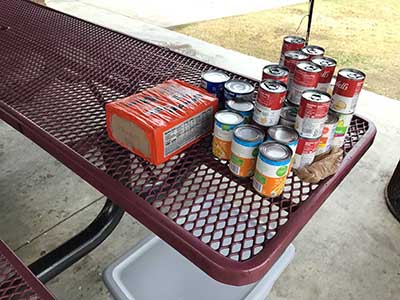 donated food