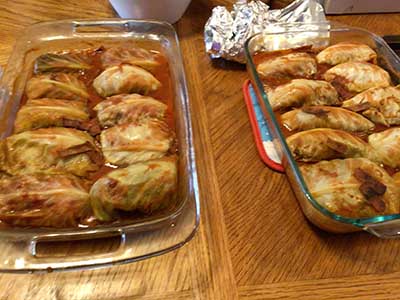 beef-stuffed cabbage