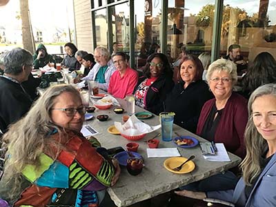 members and guests at Epicurean Toastmasters meeting