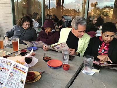 members and guests at Epicurean Toastmasters meeting