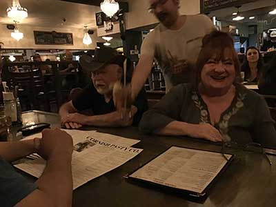 neighbors gathering at Cornish Pasty Co. restaurant