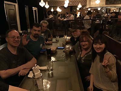 neighbors gathering at Cornish Pasty Co. restaurant