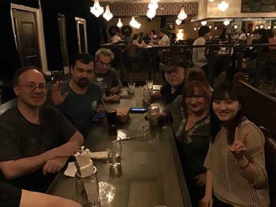 neighbors gathering at Cornish Pasty Co. restaurant