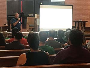 neighbors at Save Shalimar community meeting at the Church of the Epiphany