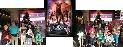 neighbors gathering at Tempe Majestic theater to watch Mufasa: The Lion King movie