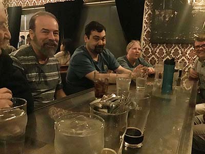 neighbors gathering at Cornish Pasty Co. restaurant