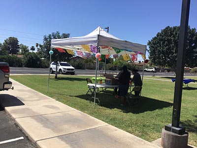 venue set up for Tempe Stake Mexican Celebration