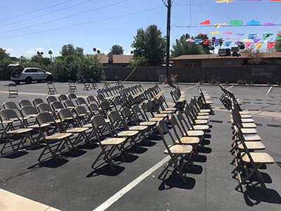 venue set up for Tempe Stake Mexican Celebration