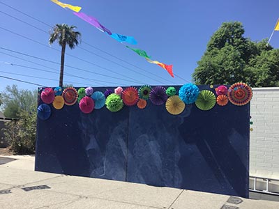 venue set up for Tempe Stake Mexican Celebration