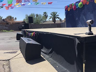 venue set up for Tempe Stake Mexican Celebration