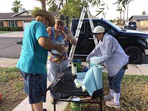 Service Project: Paint Trim on Elderly Neighbor's Home - 25 August 2025