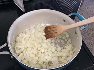 making clam chowder