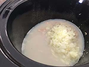 making clam chowder