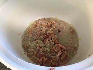 making clam chowder