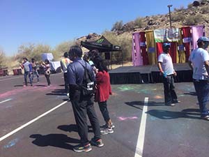 neighbors gather for arts and music talent night